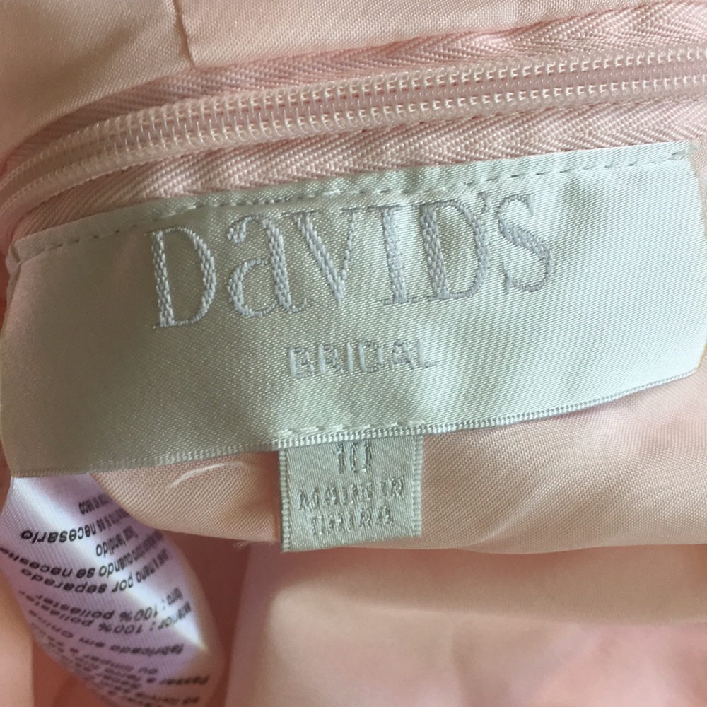 David’s Bridal blush pink dress - Picture 4 of 5